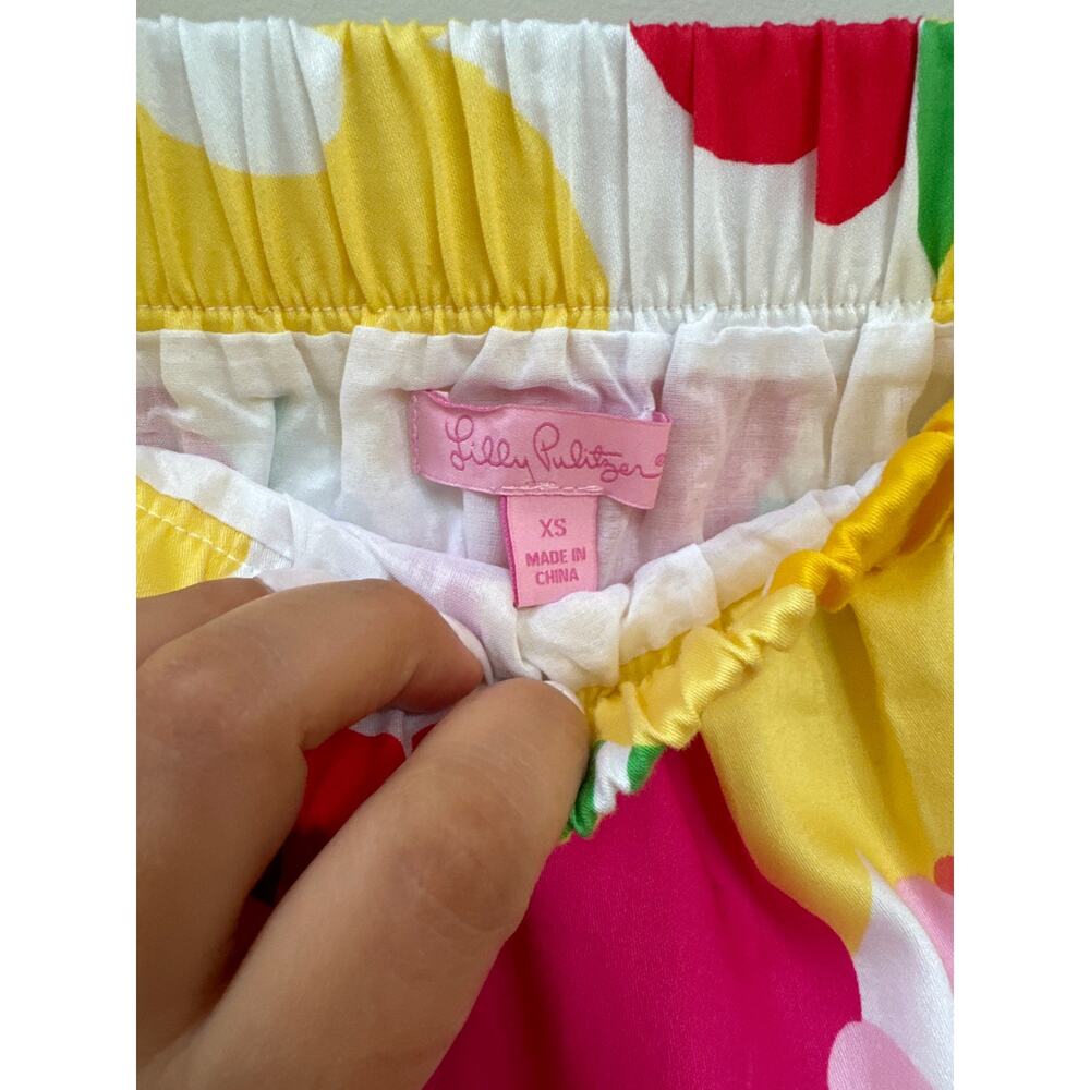 Lilly Pulitzer Bright Floral Mini Skirt Preppy Southern Casual Size XS - Picture 5 of 6